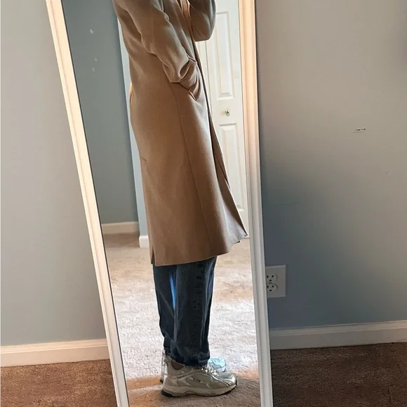 Abercrombie & Fitch Wool Blend Dad Coat - Picture 2 of 8